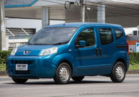 Chiangmai, Thailand - April  21 2022: Mini Van Peugeot Bipper Metro. On road no.121 in chiangmai city.のeditorial素材