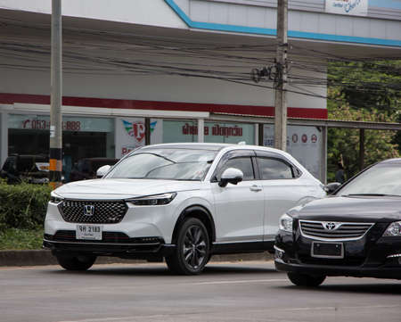 Chiangmai, Thailand - June 17 2022: Private Car New  Honda HRV City Suv Car. On road no.1001 8 km from Chiangmai city.のeditorial素材