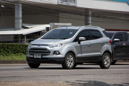 Chiangmai, Thailand - April  21 2022: Private car Ford Ecosport Suv car for Urban User. On road no.1001 8 km from Chiangmai Business Area.のeditorial素材