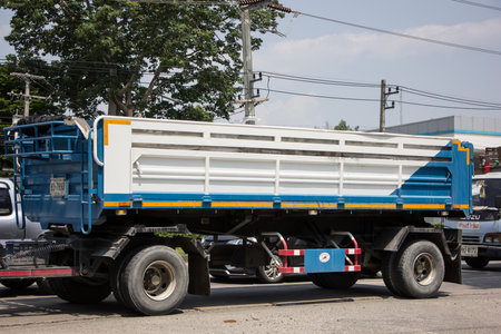 Chiangmai, Thailand - April  22 2022: Private Hino Dump Truck. On road no.1001 8 km from Chiangmai Business Area.のeditorial素材