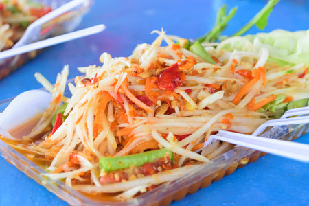 Thailand colorful mouthwatering delicious saladの写真素材
