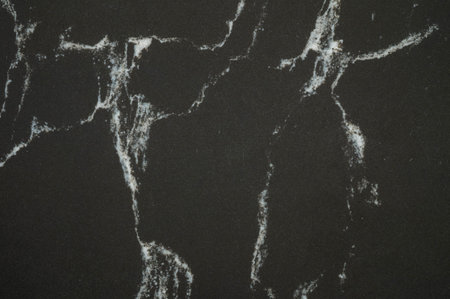 Closeup surface black marble wall texture backgroundの写真素材