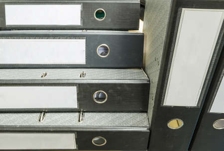 Closeup group of document file backgroundの写真素材