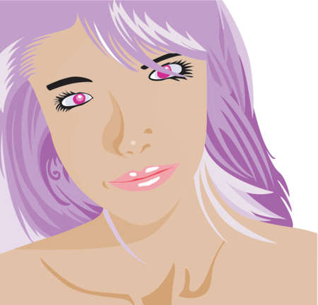 Women facial portraitのイラスト素材