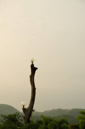 Garden lamps in public landscapes thailand