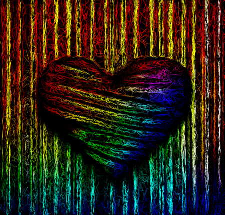 The Mesmerizing Tapestry of Intricate Patterns A Kaleidoscope of Line based Background Art generative ai illustrationの素材