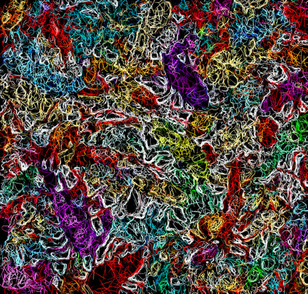 The Mesmerizing Tapestry of Intricate Patterns A Kaleidoscope of Line based Background Art generative ai illustrationの素材