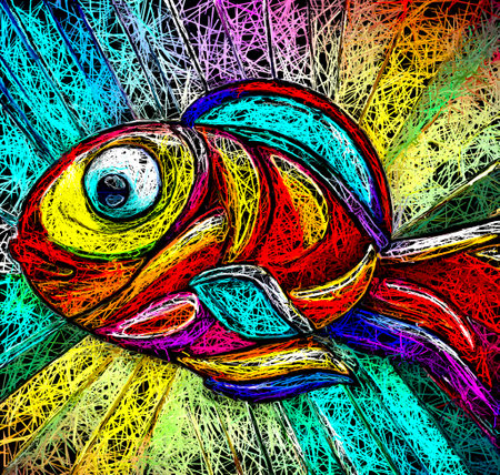 The Mesmerizing Tapestry of Intricate Patterns A Kaleidoscope of Line based Background Art generative ai illustrationの素材