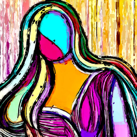 The Artistic Reverie of Women Fashion Exploring the Intricate Line based Masterpieces in the World of Style generative ai illustrationの素材
