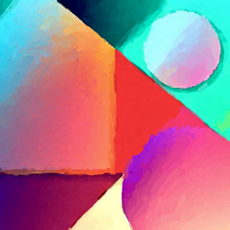 Abstract background with colorful geometric shapes. Vector illustration for your design.の素材