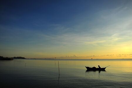 Boat in Thai sea,Thailandの写真素材