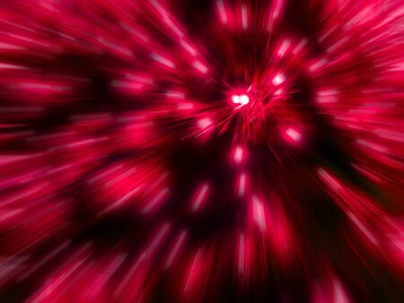Red light zoom effect.Background blurの写真素材