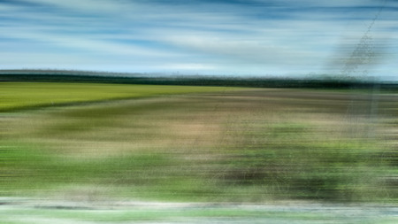 View the infield side of the car as fast. blurred view. abstract blur.の写真素材
