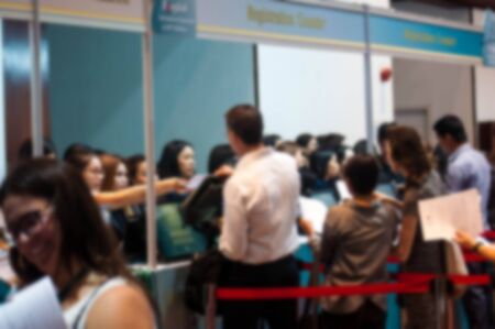 The conference and convention centers Attended the International Conference on the World Conference. Abstract blur.の写真素材