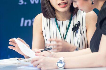 The conference and convention centers Attended the International Conference on the World Conference. Abstract blur.の写真素材