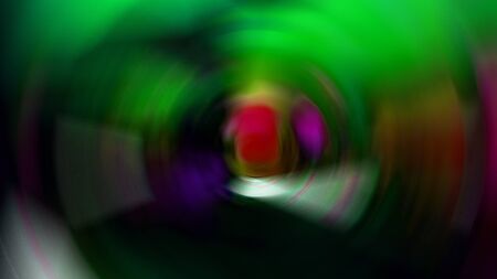 Abstract photos Inside the aquarium Photos abstract blurred zoom. Many colors.の写真素材