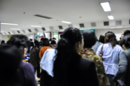 Meetings for staff in the organization Small conferences in small conference rooms. Abstract photo blurの写真素材