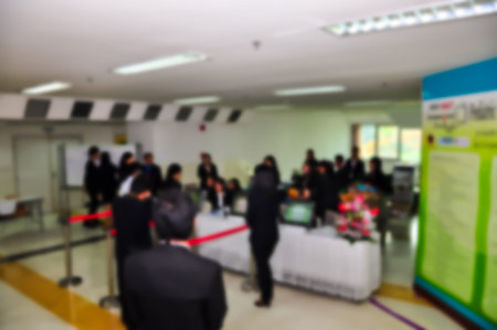 Meetings for staff in the organization Small conferences in small conference rooms. Abstract photo...