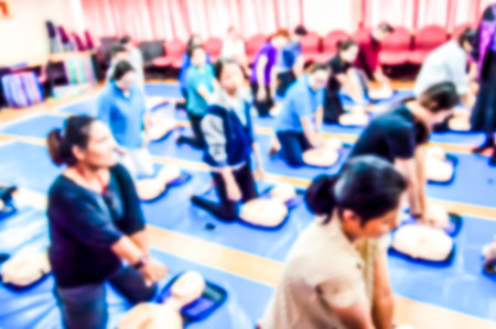 The training of basic life support resuscitation and CPR knowledge to use in an emergency situation....