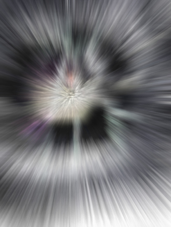 Abstract fancy colored beam and Zoom Blur.の写真素材