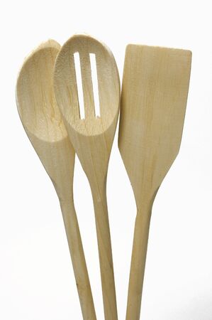 wooden spoonsの写真素材