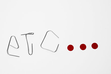 clips forming the word etc.