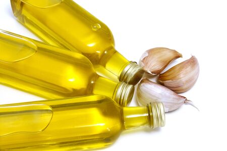 oil and garlicsの写真素材