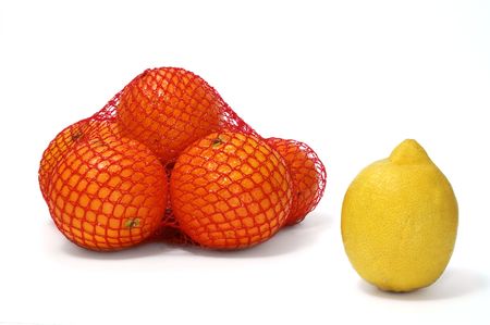 oranges and lemonの写真素材