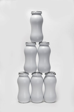 white bottlesの写真素材