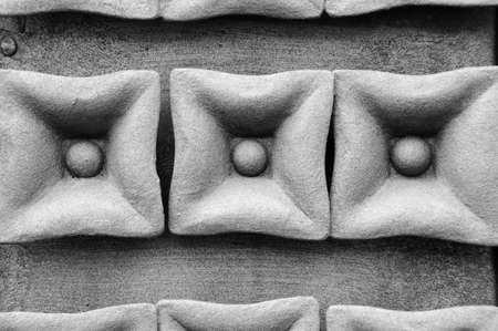 detail of a modernist design in wrought ironの写真素材