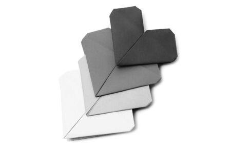 hearts on a white backgroundの写真素材