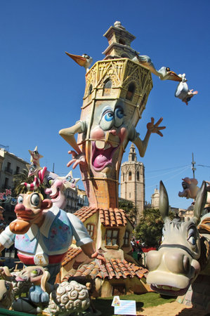 Fallas of Valencia, Spain, on 2010 march 17th