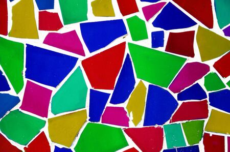 background made of an abstract pattern made with mosaic bitsの写真素材