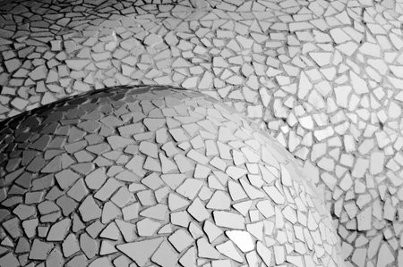 closeup of a modernist mosaic background
