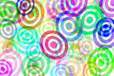 a background of motifs of different colors and sizesの写真素材