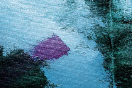 brushstrokes of different colors on a canvas