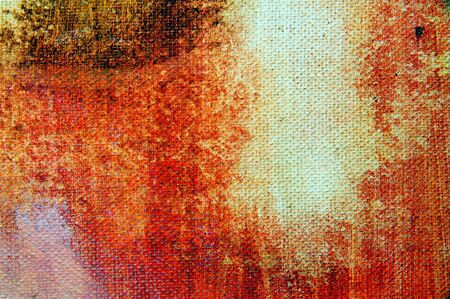 brushstrokes of different colors on a canvasの写真素材