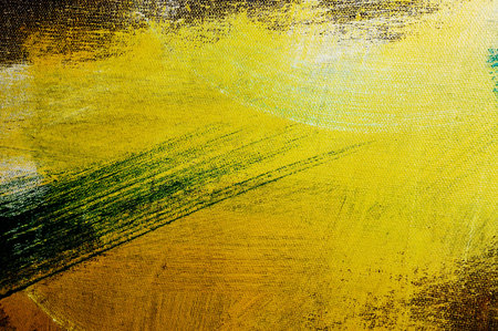 brushstrokes of different colors on a canvas