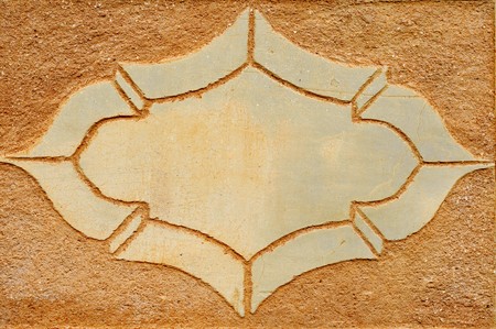 detail of a modernist design on a wallの写真素材