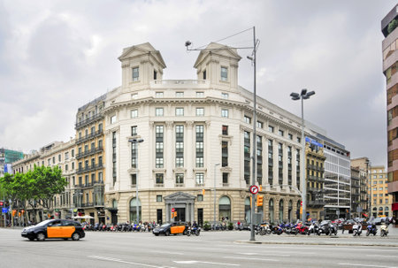 Barcelona, Spain - May 9, 2010: Passeig de Gracia in Barcelona, Spainのeditorial素材
