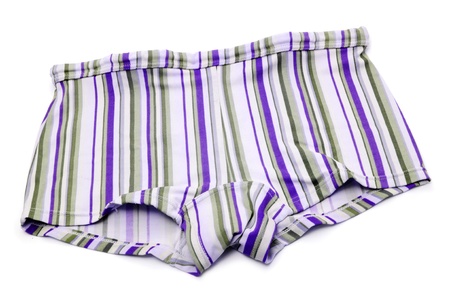 a stripped square leg suit isolated on a white backgroundの写真素材