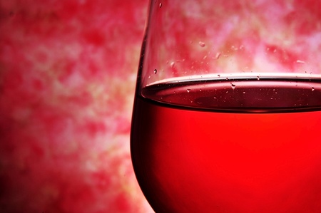 closeup of a glass with red wineの写真素材