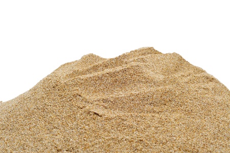 closeup of sand on a white backgroundの写真素材