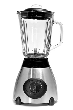 an electric blender on a white backgroundの写真素材