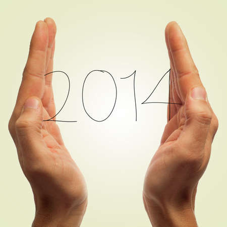 2014, as the new yearの写真素材