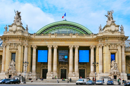 Paris, France - May 17, 2013  The Grand Palais in Paris, France  The Grand Palais shows art...