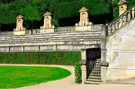 detail of Boboli Gardens, in Florence, Italyのeditorial素材