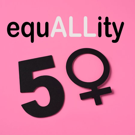 the word equality written as equallity, claiming the equality for all, and the number 50 where the...