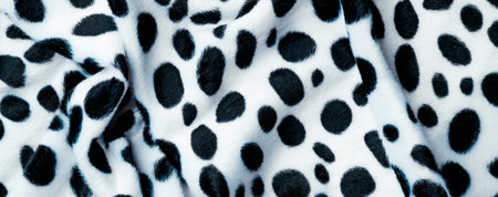 a draped black and white animal print fabric to be used as a background