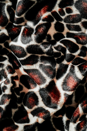 closeup of a draped animal print fabric, to be used as a background